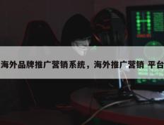海外品牌推广营销系统，海外推广营销 平台