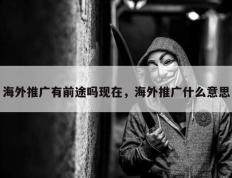 海外推广有前途吗现在，海外推广什么意思