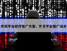 外贸平台软件推广方案，外贸平台推广话术