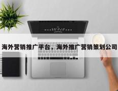 海外营销推广平台，海外推广营销策划公司