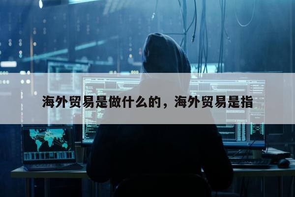 海外贸易是做什么的，海外贸易是指