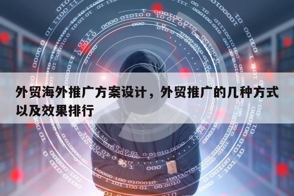 外贸海外推广方案设计	，外贸推广的几种方式以及效果排行