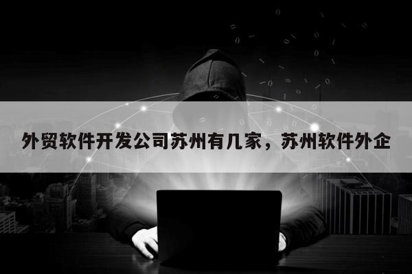 外贸软件开发公司苏州有几家，苏州软件外企